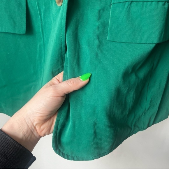 Princess Polly Spring Issue Green Blazer 4 - Picture 7 of 9